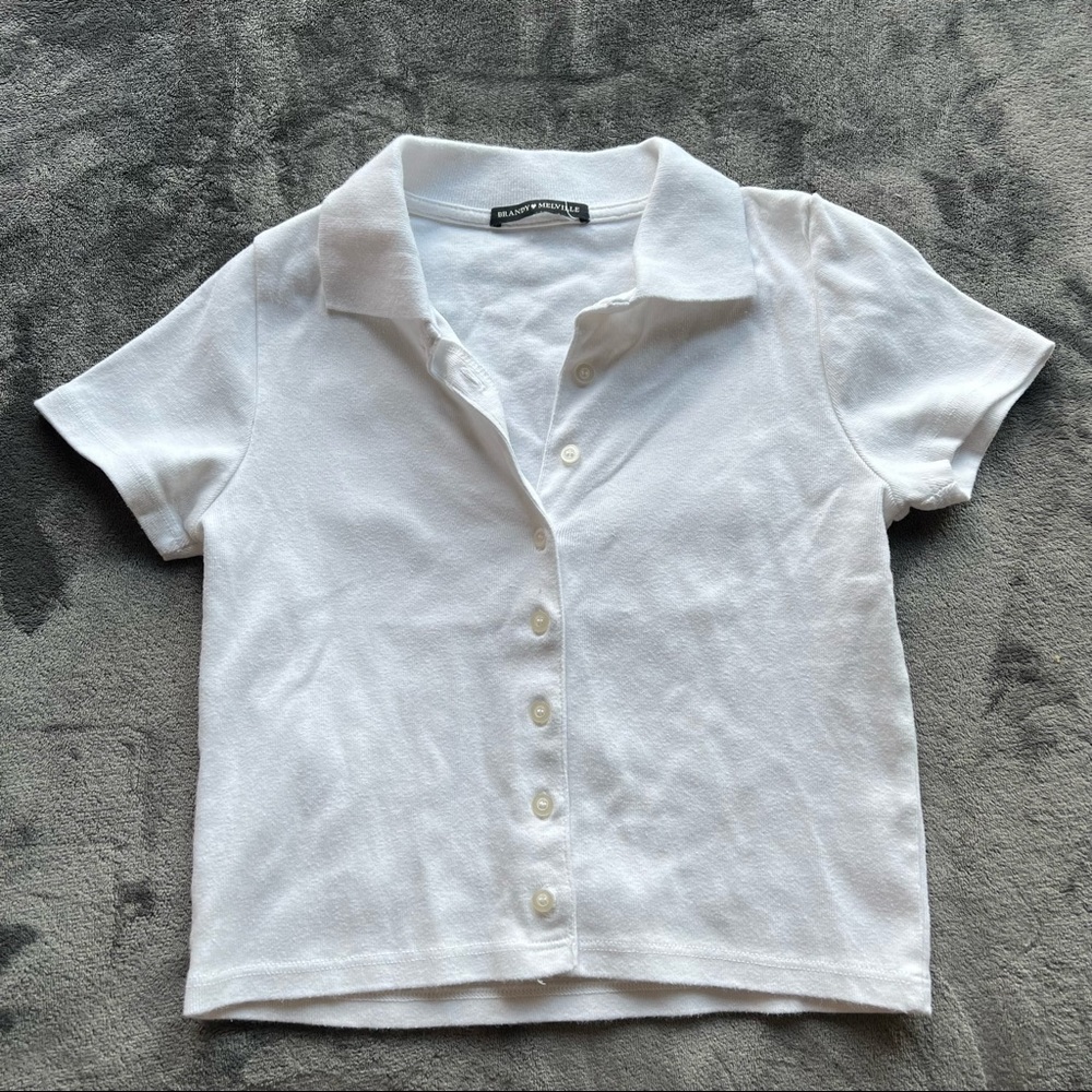 brandy melville button down top NWOT